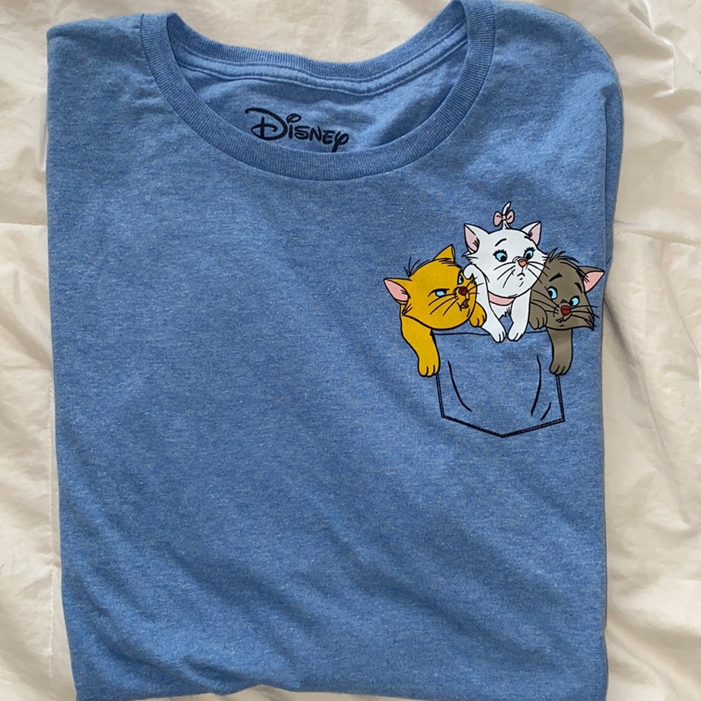 Disney Marie The Aristocrats T-shirt short sleeve Blue size medium